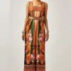 Rajdeep Ranawat Rambha Beige & Orange Floral Printed Jumpsuit -Divine Couture 011223rr43 1 1