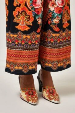 Rajdeep Ranawat Rambha Beige & Orange Floral Printed Jumpsuit -Divine Couture 011223rr43 5