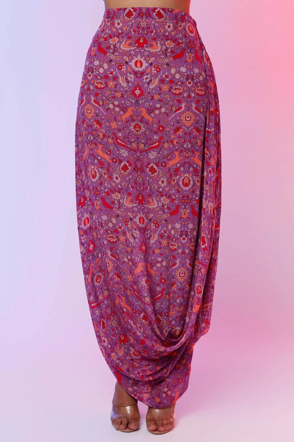 SVA Purple Printed Cape Set 5 SVA Purple Printed Cape Set - Image 3