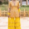 Arpita Mehta Yellow Mirror Embellished Sharara Set -Divine Couture 031123am14 1
