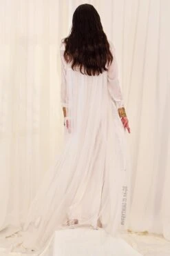 AK-OK By Anamika Khanna White Printed Jacket & Slip Dress -Divine Couture 04052023ak03 3