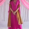 Shorshe Fuchsia Hand Embroidered Kaftan -Divine Couture 0710sh04 1