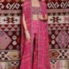 Ridhima Bhasin Fuchsia Floral Print Embroidered Cape Set 1 Ridhima Bhasin Fuchsia Floral Print Embroidered Cape Set -Divine Couture 102rb20 1