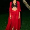 REIK Red Eva Cape Set 2 REIK Red Eva Cape Set -Divine Couture 10823rk1 1
