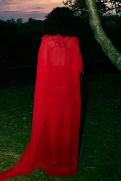 REIK Red Eva Cape Set -Divine Couture 10823rk1 3