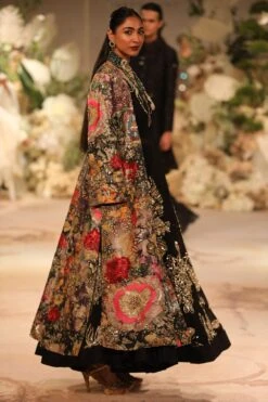 Varun Bahl Printed Brocade Jacket With Anarkali -Divine Couture 11923vb1 3