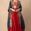 Debyani Red Floral Multi-Thread Embroidered Lehenga Set -Divine Couture 121223di1 1
