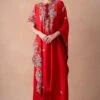Anamika Khanna Bold Red Paisley Embellished Kaftan-Skirt Set 2 Anamika Khanna Bold Red Paisley Embellished Kaftan-Skirt Set -Divine Couture 12124ak41 1