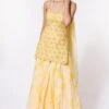 DUARA Tie & Dye Yellow Embellished Sharara Set -Divine Couture 124ua14 1