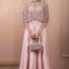Tarun Tahiliani Old Rose Cutwork Cape & Jumpsuit Set -Divine Couture 12623tt22 1