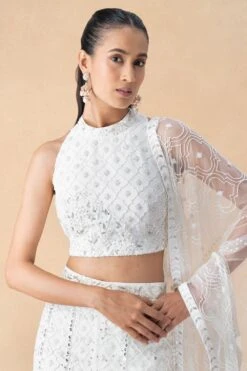 Mishru Ivory Embroidered Sharara Set -Divine Couture 131123mu8 4