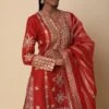 Simar Dugal Red Embroidered Sharara Set -Divine Couture 136dug8 1