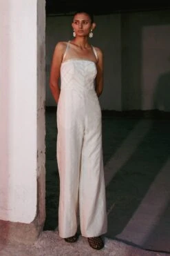 AROHI Antique White Jumpsuit