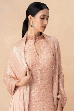 Nakul Sen Pink Sequin Embellished Sharara Set -Divine Couture 14823ns4 4