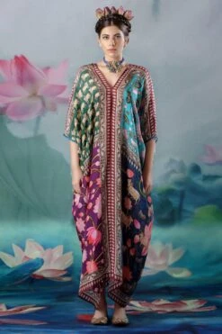 Rajdeep Ranawat Jade Majida V-neck Kaftan