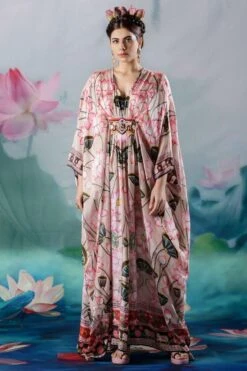 Rajdeep Ranawat Beige Imama Embellished Kaftan