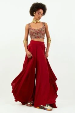 Aseem Kapoor Sindoor Veni Dupatta Jacket Set 13 Aseem Kapoor Sindoor Veni Dupatta Jacket Set -Divine Couture 150723ak23 2