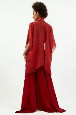 Aseem Kapoor Sindoor Veni Dupatta Jacket Set 15 Aseem Kapoor Sindoor Veni Dupatta Jacket Set -Divine Couture 150723ak23 7