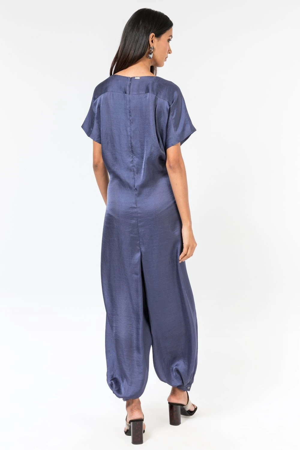 431-88 By Shweta Kapur Berry Blue Lounge Jumpsuit 6 431-88 By Shweta Kapur Berry Blue Lounge Jumpsuit - Image 4