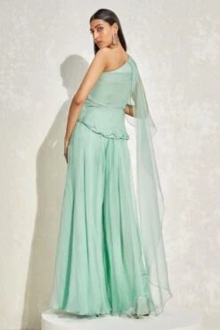 Namrata Joshipura Jade Green Hand Embellished Peplum Set -Divine Couture 1532023nj21 4