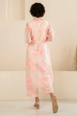 Arcvsh By Pallavi Singh Pink Petal Printed Jacket & Jumpsuit -Divine Couture 15423arc29 3