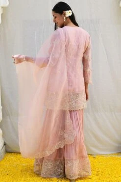 Niti Bothra Pink Dori Jaal Sharara Set -Divine Couture 15623nb11 4