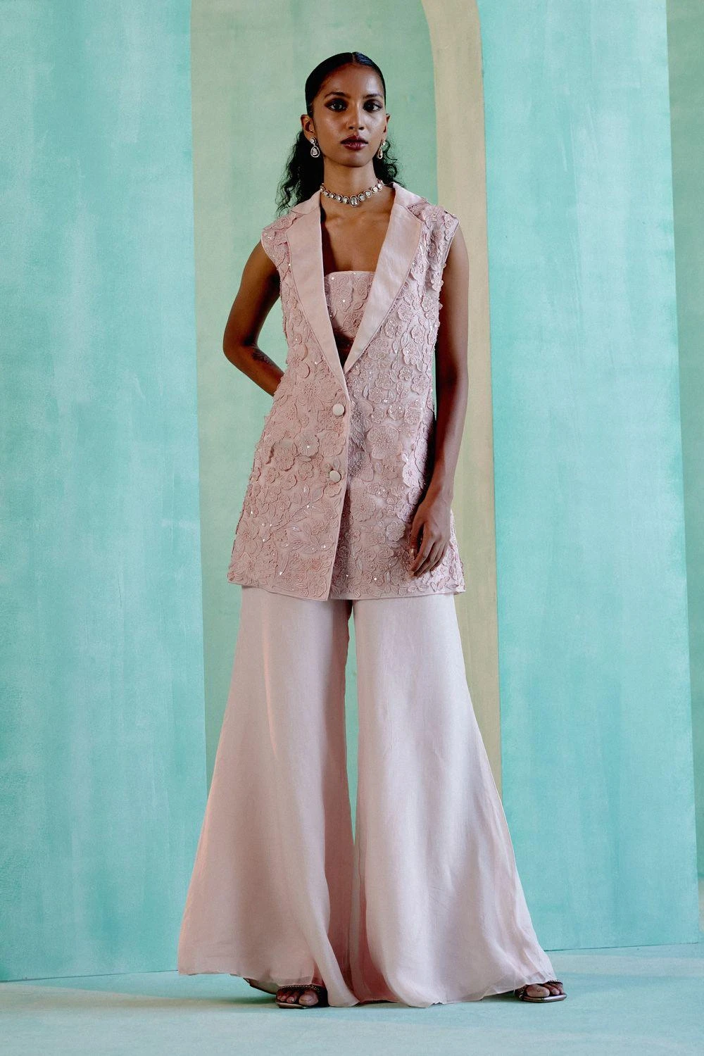 Mishru Laia Pink Blazer Set 3 Mishru Laia Pink Blazer Set