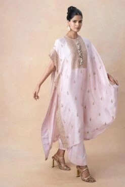 Anamika Khanna Pink & Gold Embellished Kaftan Set -Divine Couture 161023ak12 3