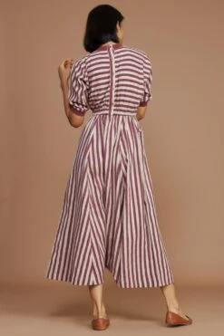 Mati Red Striped Cotton Jumpsuit -Divine Couture 163mati1 3