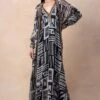 Nikita Mhaisalkar Black & White Aztec Printed Jacket Set -Divine Couture 16623nm7 1