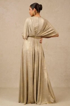 Tarun Tahiliani Oyster Flared Jumpsuit 9 Tarun Tahiliani Oyster Flared Jumpsuit -Divine Couture 16923tt15 4