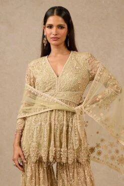 Tarun Tahiliani Mint Embellished Sharara Set -Divine Couture 16923tt54 3