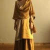 Shorshe Antique Gold Tissue Sharara Set -Divine Couture 1910s3 1