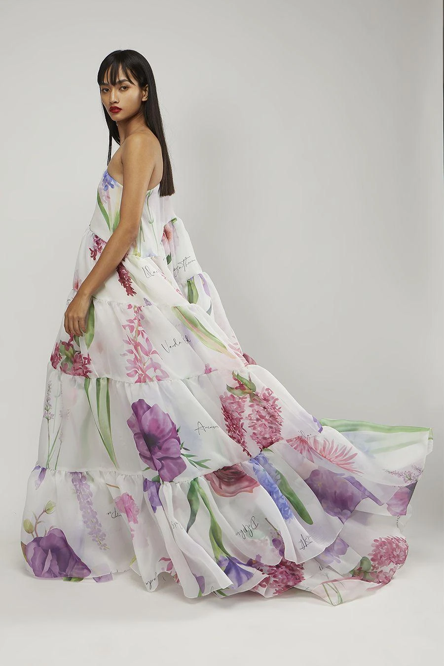 Gauri & Nainika Purple One Shoulder Shift Gown 4 Gauri & Nainika Purple One Shoulder Shift Gown - Image 2