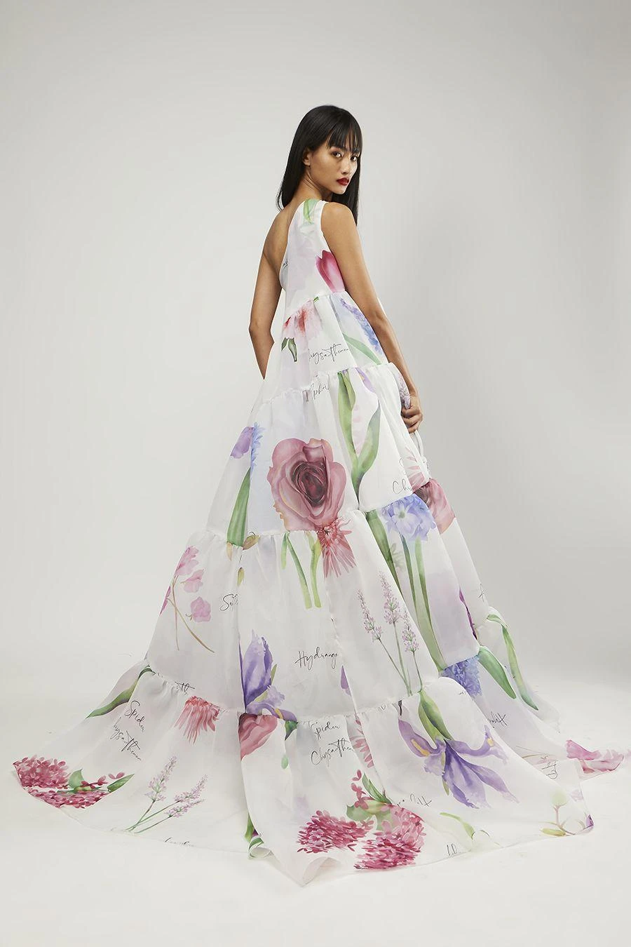 Gauri & Nainika Purple One Shoulder Shift Gown 5 Gauri & Nainika Purple One Shoulder Shift Gown - Image 3