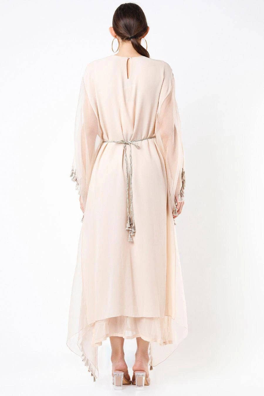 Payal Singhal Beige Embellished Kaftan 5 Payal Singhal Beige Embellished Kaftan - Image 3