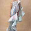 Amit Aggarwal Blush Grey Draped Dress & Cape Set 2 Amit Aggarwal Blush Grey Draped Dress & Cape Set -Divine Couture 19723aa3 1
