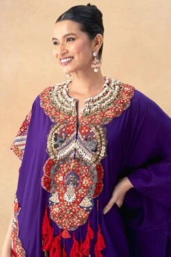 Anamika Khanna Purple Embellished Kaftan Set 10 Anamika Khanna Purple Embellished Kaftan Set -Divine Couture 19923ak5 4