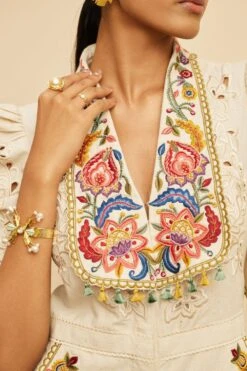 Chandrima Ivory Threadwork And Cutwork Jumpsuit -Divine Couture 20032023ca32 5