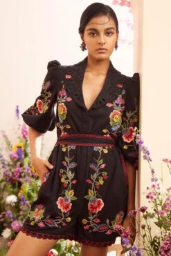 Chandrima Black Threadwork And Beadwork Playsuit 7 Chandrima Black Threadwork And Beadwork Playsuit -Divine Couture 20032023ca35 2