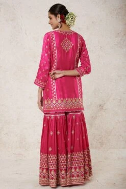 Gopi Vaid Red Embroidered Sharara Set -Divine Couture 2011gov31 3