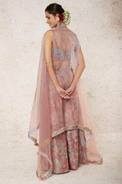 Gopi Vaid Blush Pink Embroidered Cape Set -Divine Couture 2011gov46 4