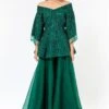 Asira Emerald Green Embellished Peplum & Sharara -Divine Couture 2012asr3 1