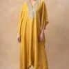 Jayanti Reddy Yellow Zardosi Work Kaftan -Divine Couture 20723jr2 1