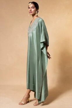 Jayanti Reddy Green Zardosi Embellished Kaftan -Divine Couture 2104jr08 3