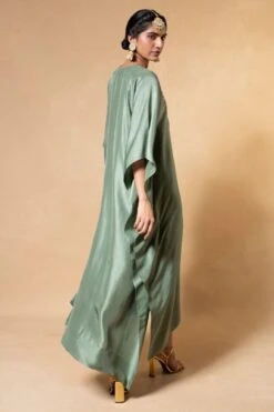 Jayanti Reddy Green Zardosi Embellished Kaftan -Divine Couture 2104jr08 5