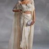 Divya Aggarwal Off White Hand Embellished Cape Set -Divine Couture 21723da5 1