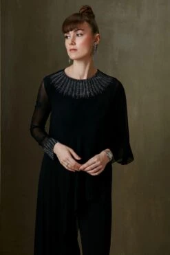 Namrata Joshipura Black Hand Embroidered Jumpsuit -Divine Couture 2212nj01 6