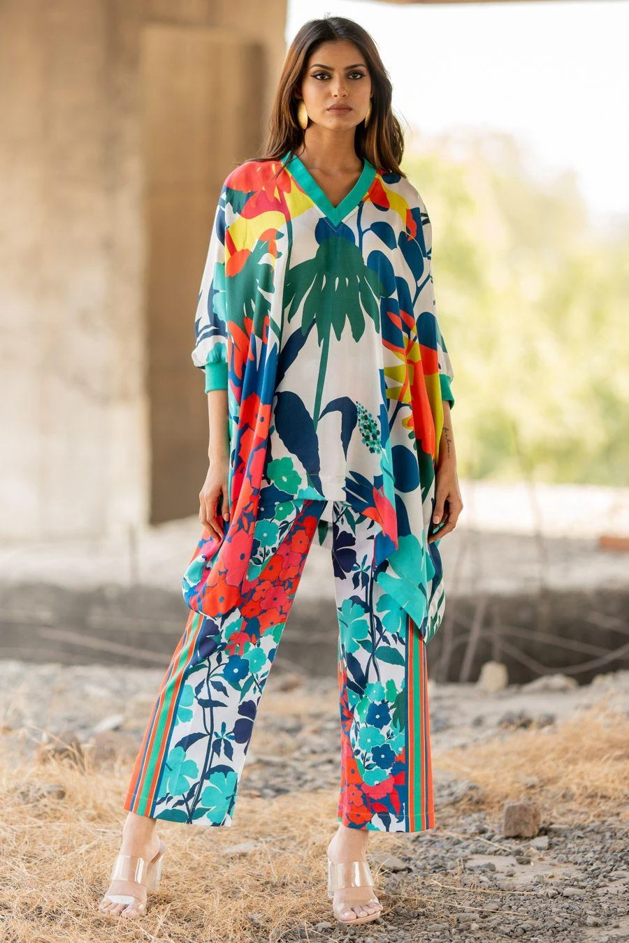 Pooja Keyur Paradise Short Kaftan With Pants 3 Pooja Keyur Paradise Short Kaftan With Pants