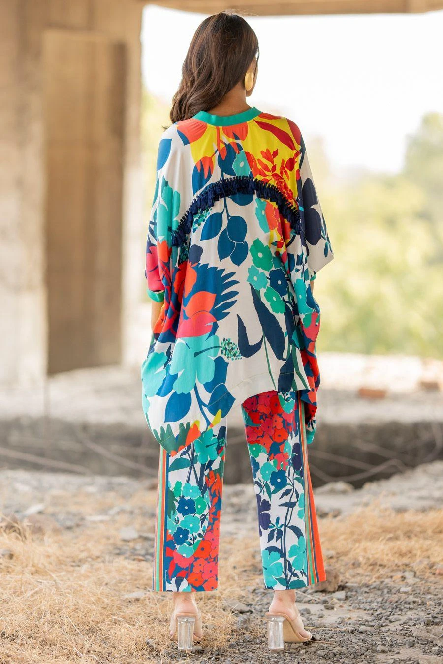 Pooja Keyur Paradise Short Kaftan With Pants 7 Pooja Keyur Paradise Short Kaftan With Pants - Image 5